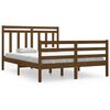 vidaXL Sengeramme honningbrun heltre 140x190 cm