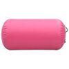 vidaXL Oppbl&aring;sbar gymnastikkrull med pumpe 120x90 cm PVC rosa