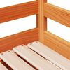 vidaXL Uttrekkbar dagseng med skuffer voksbrun 80x200 cm heltre furu
