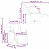 vidaXL Svingbar massasje lenestol Hvit 71 x 90 x 105 cm Kunstl&aelig;r
