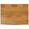vidaXL Bordplate 70x60x2,5 cm naturlig kant heltre mango