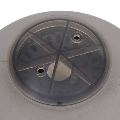 vidaXL Bassengsandfilter med sidemontert 6-veis ventil grå