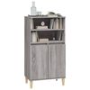 vidaXL Highboard grå sonoma 60x36x110 cm konstruert tre
