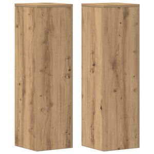 vidaXL Plantestativer 2 stk artisan eik 25x25x80 cm konstruert tre