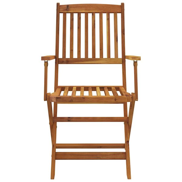 vidaXL Utend&oslash;rs sammenleggbar spisestue 5 deler heltre akasie