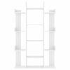 vidaXL Bokhylle hvit 86x25,5x140 cm konstruert tre