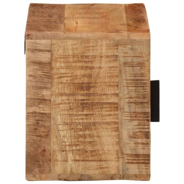 vidaXL Vegghengt nattbord 40x30x25 cm heltre mango