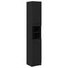 vidaXL Baderomsskap Svart eik 32 x 34 x 188,5 cm Konstruert tre