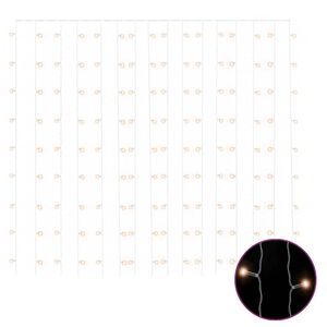 vidaXL Eventyrlysgardin 3x3 m 300 LED varmhvit 8 funksjoner