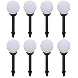 vidaXL Utend&oslash;rs LED-lamper for hagesti 8 stk 15 cm med jordpinne
