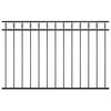 vidaXL Gjerdepanel ASSEN st&aring;l 163x100 cm svart