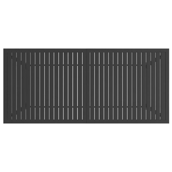 vidaXL Hagebord antrasitt 190x80x72 cm stål