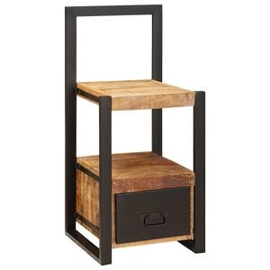 vidaXL Klesstativ med skuff Brun 40 x 40 x 90 cm Massiv mango tre
