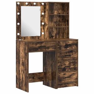 vidaXL Sminkebord 2 stk. Brun 50 x 41 x 135 cm Konstruert tre