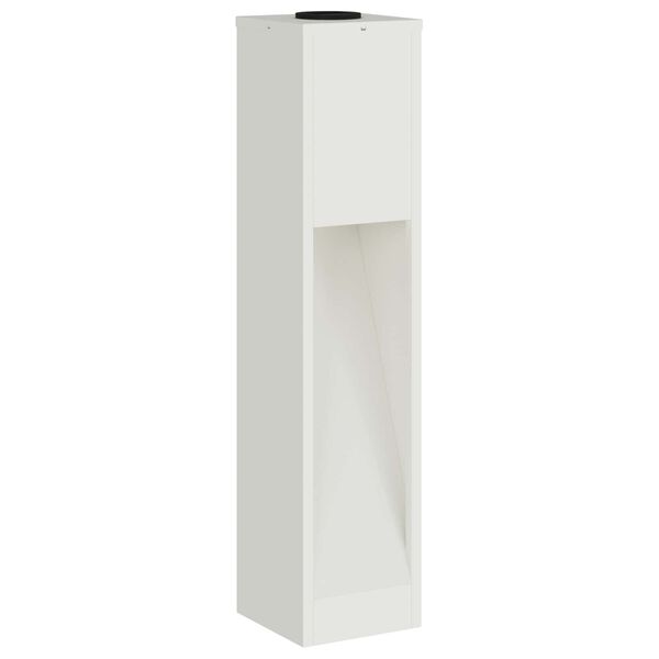 vidaXL Solcelle LED Stibelys 2 pcs Hvit Kaldvalset st&aring;l