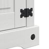 vidaXL Nattbord med skuff Hvit 45 x 35 x 64 cm Massiv furu
