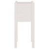 vidaXL Plantekasse hvit 31x31x70 cm heltre furu