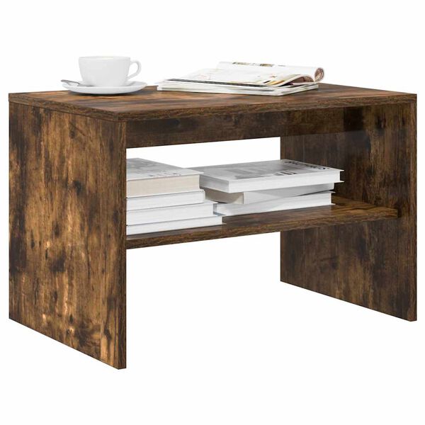 vidaXL TV-benk røkt eik 60x40x40 cm konstruert tre