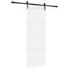 vidaXL Skyved&oslash;r ORKDAL 78 x 211 cm Konstruert tre Hvit og svart