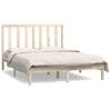 vidaXL Sengeramme uten madrass hvit 135x190 cm heltre furu