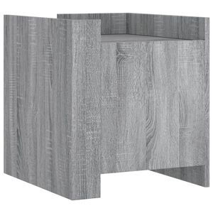 vidaXL Nattbord gr&aring; sonoma 45x50x50 cm konstruert tre