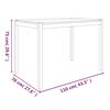 vidaXL Spisebord 110x70x75 cm heltre akasie