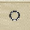 vidaXL Oppbevaringsbokser 10 stk uvevd stoff 28x28x28 cm kremhvit