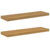 vidaXL Vegghylle 2 pcs Brun 80 x 23,5 x 4 cm Konstruert tre
