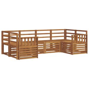 vidaXL Utend&oslash;rs sofa-sett 6 stk. Naturlig