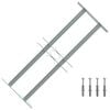 vidaXL Vindusgitter justerbart 500-650 mm