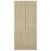 vidaXL Garderobe sonoma eik 82,5x51,5x180 cm konstruert tre