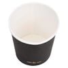 vidaXL Kaffepapirkopper 120 ml 500 stk svart