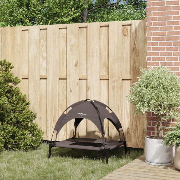 vidaXL Hundeseng Brun 76 x 62 x 70,5 cm St&aring;l