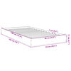 vidaXL Sengeramme uten madrass brun eik 90x190 cm konstruert tre