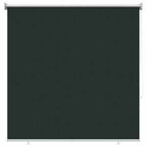 vidaXL Utend&oslash;rs Rullegardin 90% UV-blokk M&oslash;rkegr&oslash;nn 140 x 140 cm HDPE