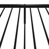 vidaXL Sengeramme i metall med hode- og fotgavl svart 80x200 cm