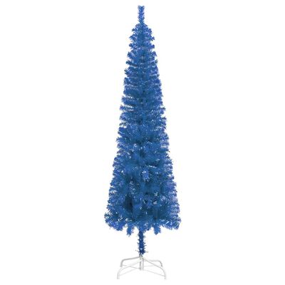 vidaXL Slankt juletre blå 150 cm