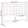 vidaXL Hodegavl med hodegjerde Vokset Brun 145,5 x 100 cm