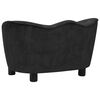 vidaXL Hundesofa svart 66x43x40 cm plysj