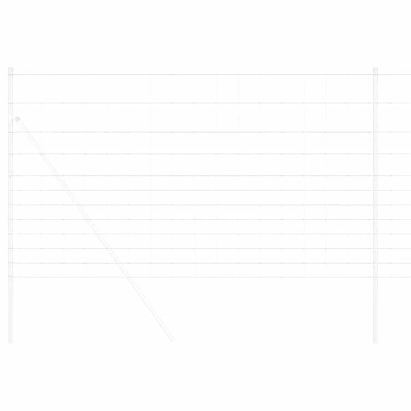 vidaXL Vill Gjerde Hett belegg galvanisert 1000 x 140 x 0,18 cm Jern