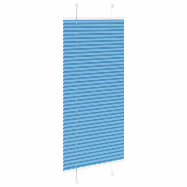 vidaXL Pliss&eacute;gardin Bl&aring; 65x150 cm Stoffbredde 64,4 cm Polyester