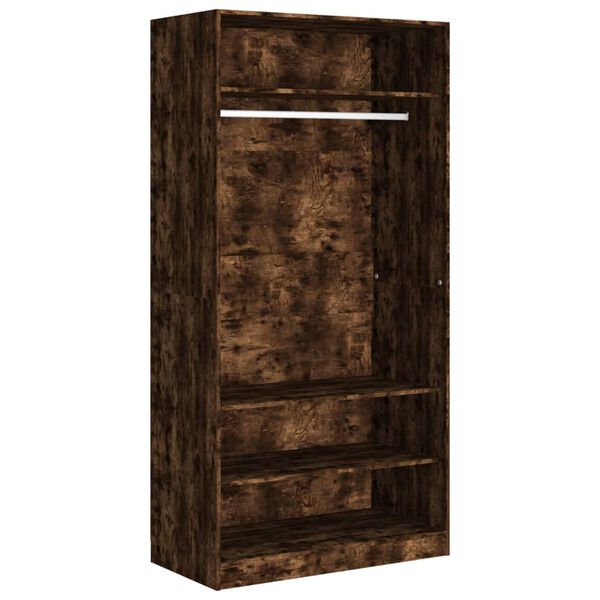 vidaXL Garderobe r&oslash;kt eik 100x50x200 cm konstruert tre