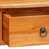 vidaXL Konsollbord Naturlig 50,5 x 30 x 75,5 cm Massiv Mahogni Tre