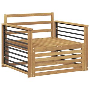 vidaXL Utesofa Solid akasietre Hvit