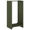 vidaXL Vedstativ olivengr&oslash;nn 40x30x80 cm kaldvalset st&aring;l