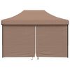 vidaXL Partytelt Brun 279 x 410 x 315 cm Oxford Stoff