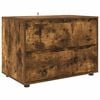 vidaXL Oppbevaringsskap 80 x 48 x 57 cm Konstruert tre R&oslash;kt eik