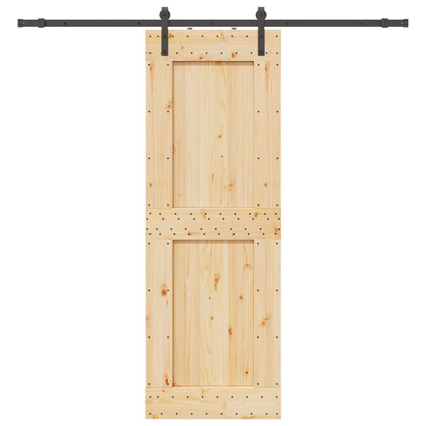 vidaXL Skyved&oslash;r med monteringstilbeh&oslash;r 80x210 cm heltre furu