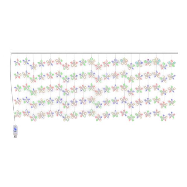 vidaXL Eventyrlysgardin stjerner 500 LED fargerik 8 funksjoner