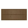vidaXL Veggmontert hodegavl honningbrun 204x3x90 cm heltre furu
